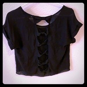 Rue 21 open back shirt